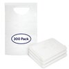 Proheal Disposable Adult Bibs Tie Back  Perfect for Seniors Painting  Eating  White 300 Pack 300PK PH-16431H
